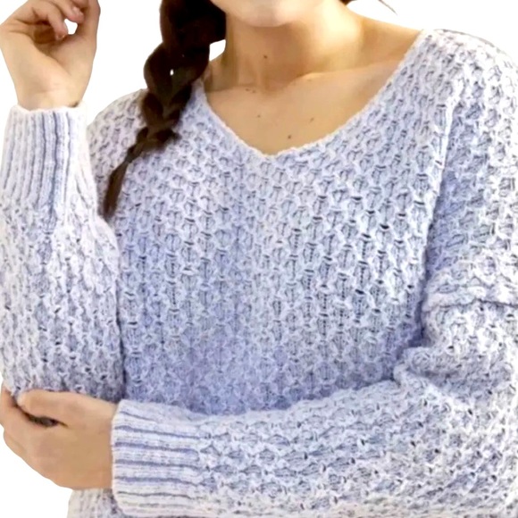 Anthropologie Pilcro Christian V-Neck Chunky Knit Sweater Size XSmall - Picture 4 of 11